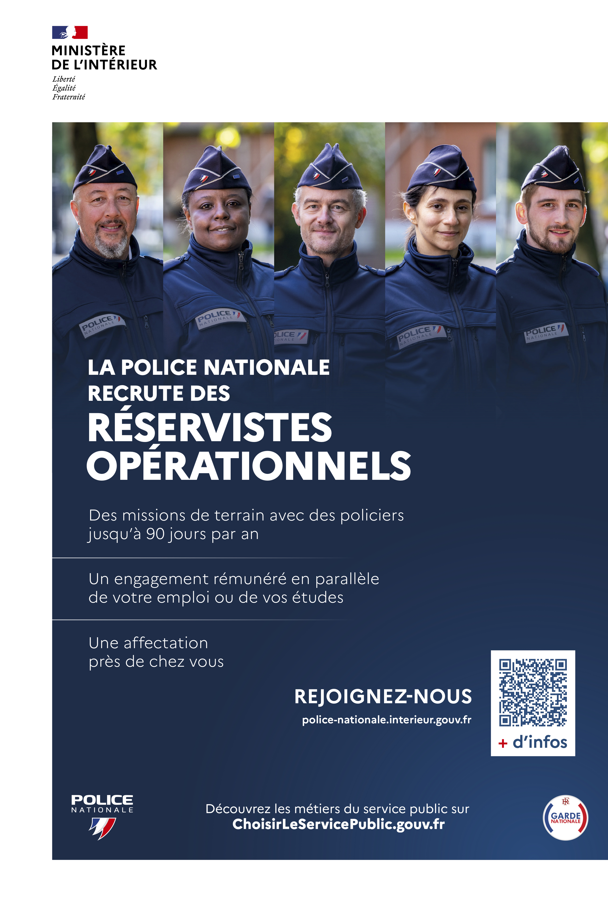Recrutement de réservistes opérationnels